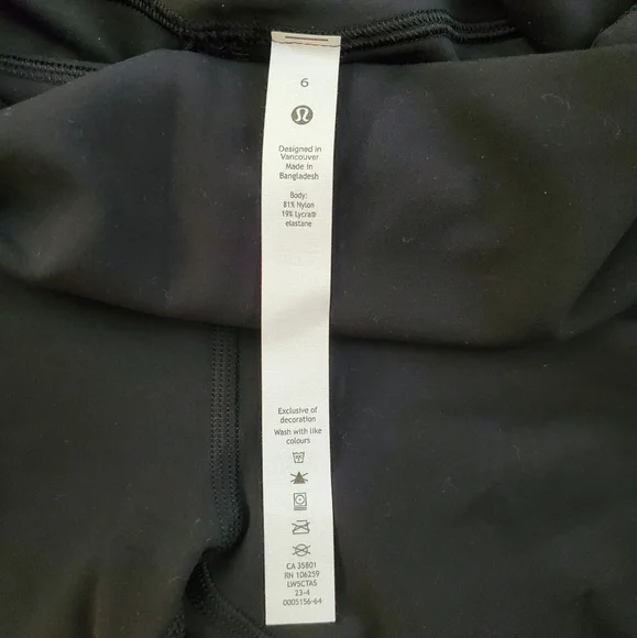 Hawaii Exclusive Black Align Pant, Hard to Get Size 6 - Picture 5 of 7